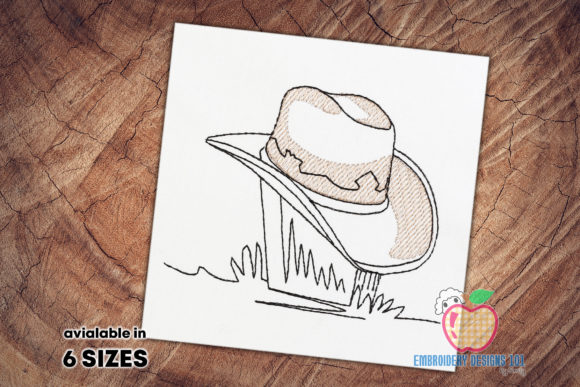 Cowboy Hat Sketch Embroidery Review