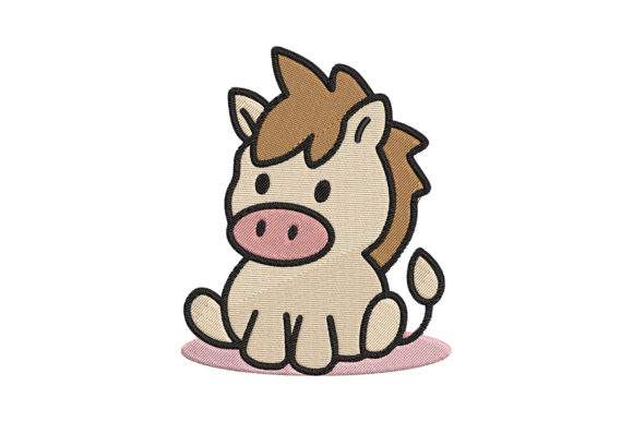Cute Animal Baby Horse Embroidery Review