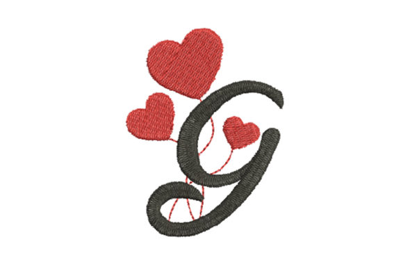 Heart Alphabet Letter G Embroidery Review