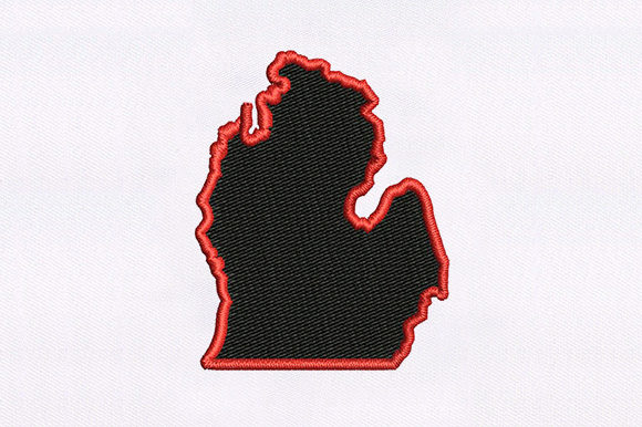 Michigan State Map Design