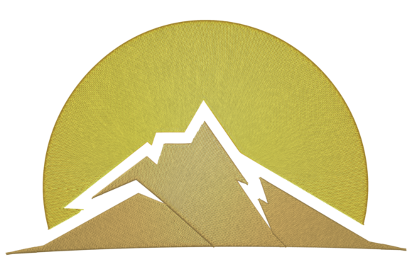 Mountain and Sun Landscape