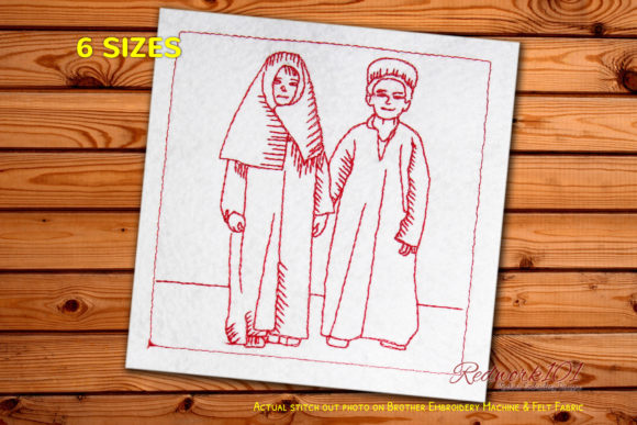 Muslim Girl and Boy Bluework Review