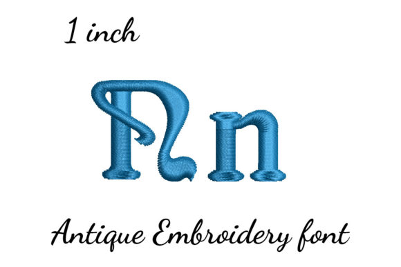 N Font Antique Review for Embroidery Projects