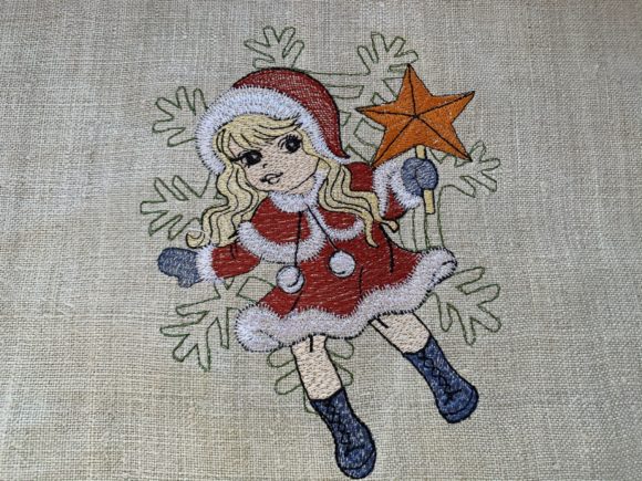 Snow Girl Embroidery Design Review