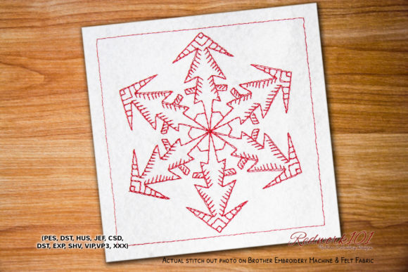 Snowflake Pattern Review for Seasonal Embroidery