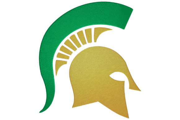 Spartan Helmet Embroidery Design