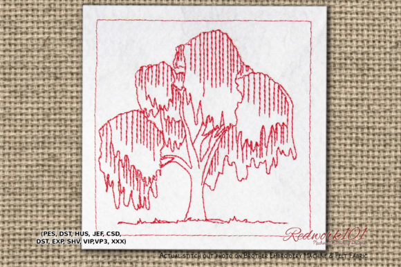 Willow Tree Redwork Embroidery Review